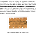 PRIX DU TICKET DE METRO