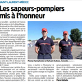 Honneur aux sapeurs-pompiers