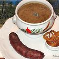 SOUPE    DE    LENTILLES    AUX    DIOTS