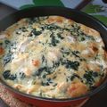 Quiche légère sans pâte épinards et chèvre