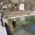 Vendredi 14 février : pose des boites Vibert et nettoyage du plan d'eau 