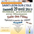 SOIREE HYPNOSE LE 29 AVRIL 2017 !!