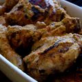 Poulet à la plancha, mariné aux épices - sauce légère au yaourt et poivrons