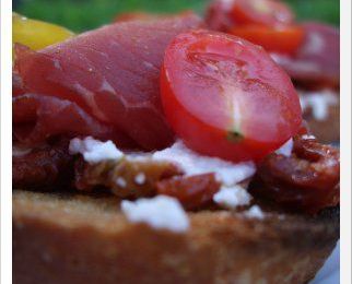 Tartine tomates cumin et bresaola PAR CHRISTELLE