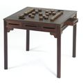A Rare 'Tielimu' And Hardwood Square Games Table, Qing Dynasty, 18th Century
