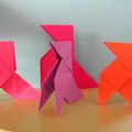 Les cocottes en origami : J4