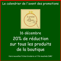 Calendrier de l'avent des promotions : jour 16