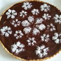 Tarte à la noix de coco et ganache au chocolat