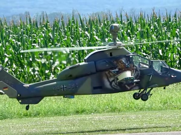 Le Tigre hélicoptère de combat franco-allemand.