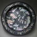 Cooper tray inlaid with mother-of-pearl, Qing Dynasty