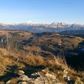 au revard,avec vues sur le mont blanc et le lac du bourget