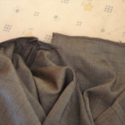 La pose de la fermeture "Eclair"