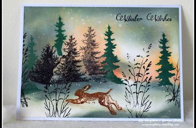 Deux cartes 'Winter Wishes' 