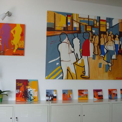 chez l artiste FC....dans son atelier ..