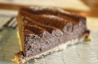 Tarte velours au chocolat et noix de coco