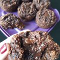 Muffins Chocolat Banane Flocons