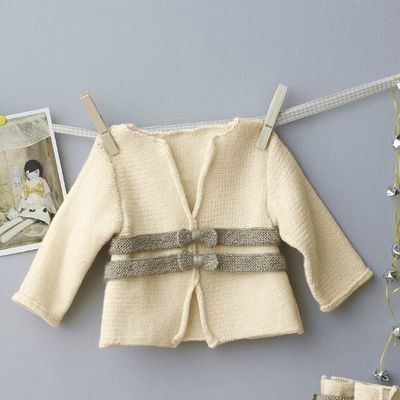 IDEE VESTE DOUBLE NOEUDS IDEE ENSEMBLE MARIN