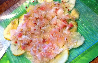 Carpaccio de Daurade à la Poire