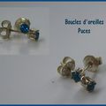 Boucles d'oreilles Puces