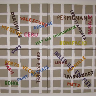 Holidays - Quadriptyque acrylique 70 x 90 (cm)