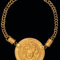 An Egyptian gold necklace with medallion of Medusa, Roman period, circa 3rd century A.D.