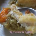 Crumble de rhubarbe et d'abricots