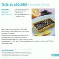 Tarte au chocolat et zestes d'orange