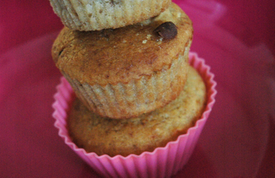 Muffins à la banane, 3 parfums, 1 base, sans blé, sans lait, sans oeuf