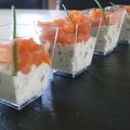 Verrines saumon fumé tzatziki : l'apéro du jeudi (ou plutôt vendredi)