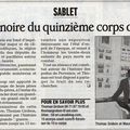 article du Vaucluse matin du  12 novembre 2006