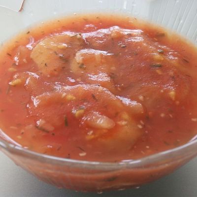 Sauce tomate allégée