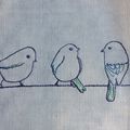 Les oiseaux brodés #1