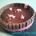 Gâteau "La mare aux cochons"
