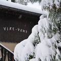 La neige au chalet