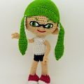 #Crochet : Amigurumi InkLing Girl - Splatoon