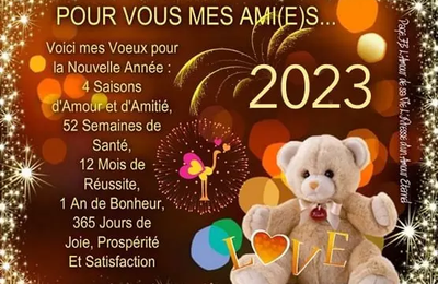 BONNE ANNÉE 2023