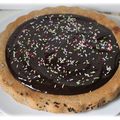 Grand financier à la ganache au chocolat