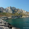 bronzette sur les rochers