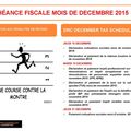 ÉCHÉANCE FISCALE MOIS DE DECEMBRE/D.R.CONGO DECEMBER TAX SCHEDULE