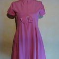 R1323 : Robe rose 60's T.36