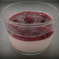 Panacotta au mascarpone et sa compotée de fruits rouges