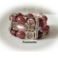 Bracelet "The Francine's design" rose