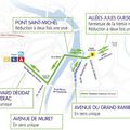 Plan de circulation - Travaux du tramway