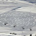 L'Art éphémère : crop circles sur la neige avec Simon Beck - et quelques dessins