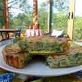 Quiche courgette/ail frais/persil