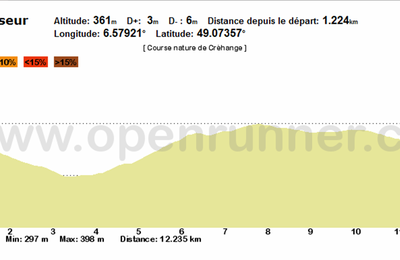 Prochaine course ...Foulées de Créhange Moselle Allemagne ....