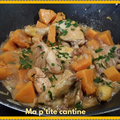 Tajine de coquelet à la courge musquée