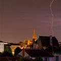 Orage du 19 juin (avec le lune en invitée surprise).