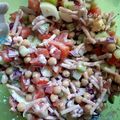 Salade de crudités au poulet