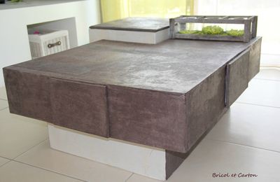 Table basse en carton